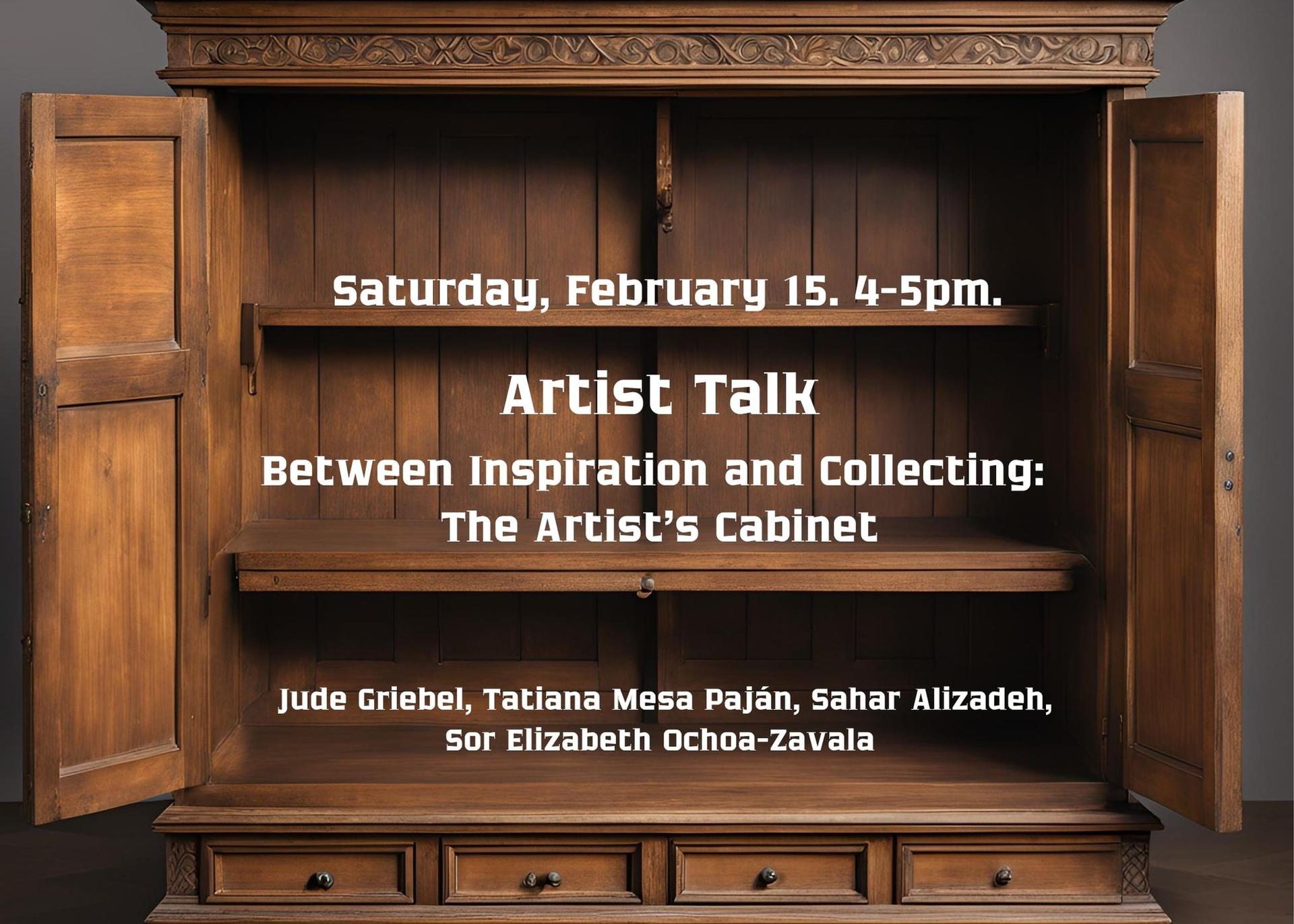 Between Inspiration and Collecting: The Artist's Cabinet: Artist Talk